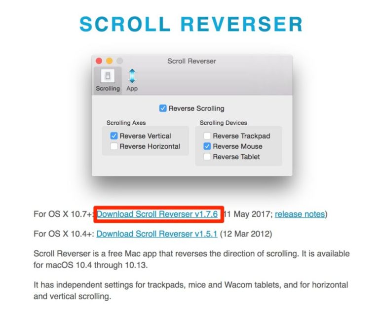【Mac初心者】トラックパッドとマウスのスクロールを逆にするアプリ「Scroll Reverser」の使い方 ぽこみち日和