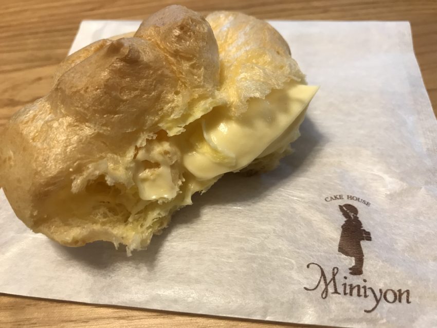広島 ケーキ ミニヨン Miniyon 人気のシュークリーム 甘さ控えめの素朴な美味しさ ぽこみち日和