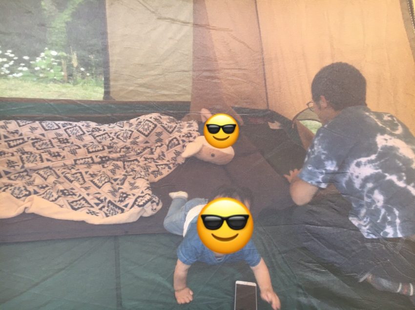 天湖森キャンプ場　テント