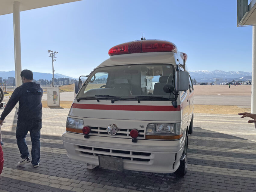 防災フェスティバル　救急車