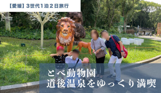 【愛媛3世代旅行】とべ動物園と道後温泉をゆっくり満喫
